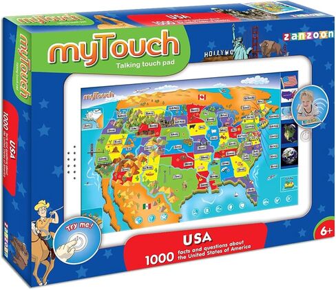 لعبة خريطة myTouch USA التفاعلية التعليمية من Zanzoon - اكتشف الولايات والعواصم مع 1000 حقيقة - أداة تعليمية للأطفال in Saudi Arabia