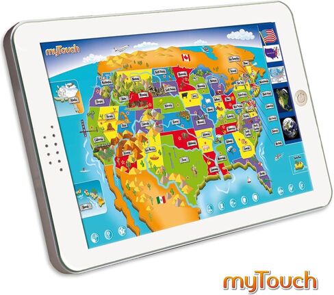 لعبة خريطة myTouch USA التفاعلية التعليمية من Zanzoon - اكتشف الولايات والعواصم مع 1000 حقيقة - أداة تعليمية للأطفال in Saudi Arabia