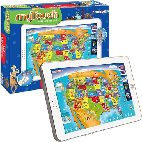 لعبة خريطة myTouch USA التفاعلية التعليمية من Zanzoon - اكتشف الولايات والعواصم مع 1000 حقيقة - أداة تعليمية للأطفال in Saudi Arabia
