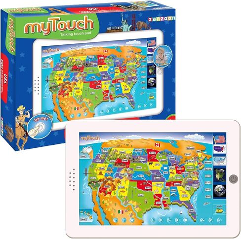 لعبة خريطة myTouch USA التفاعلية التعليمية من Zanzoon - اكتشف الولايات والعواصم مع 1000 حقيقة - أداة تعليمية للأطفال in Saudi Arabia