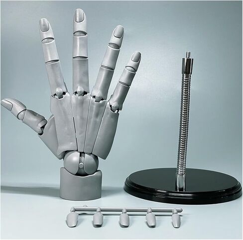 نموذج يد يمنى مرن 1:1، مفاصل متحركة للفنانين على شكل يد مانيكين لعرض الرسم والرسم، أبيض in Kuwait