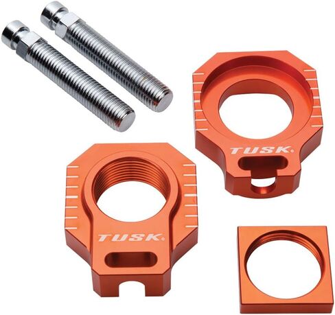 Tusk Axle Blocks Orange for KTM 350 SX-F 2013-2022 in Saudi Arabia
