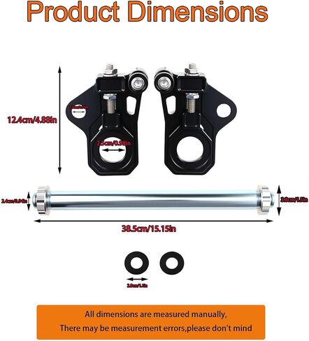 Motorcycle Rear Axle Adjuster Kit Compatible With For Harley Touring Street Glide Road King FLHR 2009-2023 (Black) in Saudi Arabia