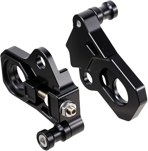 Motorcycle Rear Axle Adjuster Kit Compatible With For Harley Touring Street Glide Road King FLHR 2009-2023 (Black) in Saudi Arabia