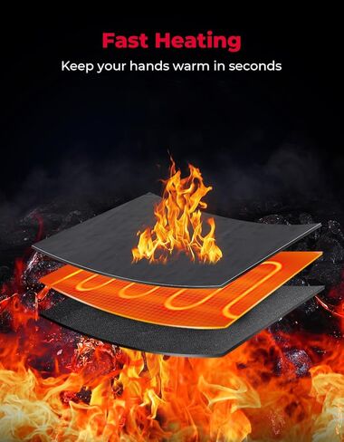 مقابض تسخين KEMIMOTO ATV، سخان مقود USB 6 مستويات قابل للتعديل، IP67 مقاوم للماء للدراجات النارية ومقابض مسخنة لدراجة نارية 22 مم/ATV in Kuwait