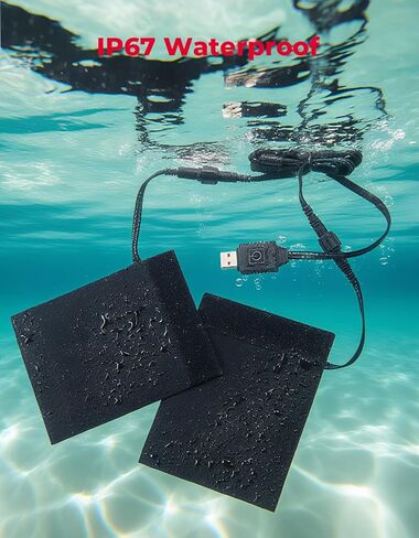 مقابض تسخين KEMIMOTO ATV، سخان مقود USB 6 مستويات قابل للتعديل، IP67 مقاوم للماء للدراجات النارية ومقابض مسخنة لدراجة نارية 22 مم/ATV in Kuwait