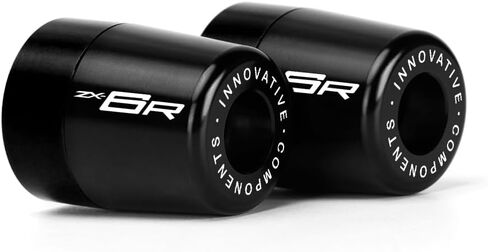 قبعات مقابض مقود الدراجة النارية متوافقة مع نينجا ZX6R 2025 2024 أطراف شريط المقود ZX-6R ZX636 Ninja636 ملحقات (أسود) in Kuwait