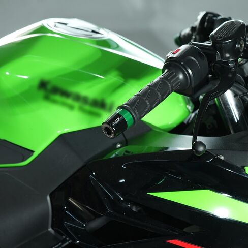 قبعات مقابض مقود الدراجة النارية متوافقة مع نينجا ZX6R 2025 2024 أطراف شريط المقود ZX-6R ZX636 Ninja636 ملحقات (أسود) in Kuwait