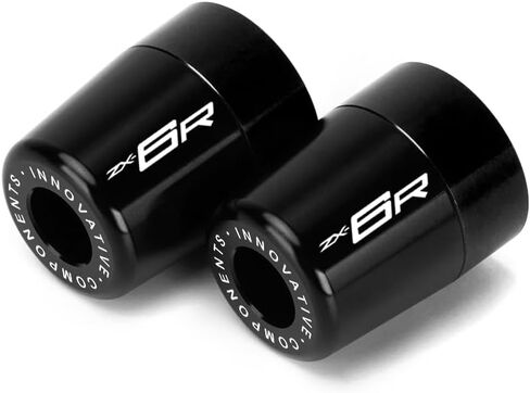 قبعات مقابض مقود الدراجة النارية متوافقة مع نينجا ZX6R 2025 2024 أطراف شريط المقود ZX-6R ZX636 Ninja636 ملحقات (أسود) in Kuwait