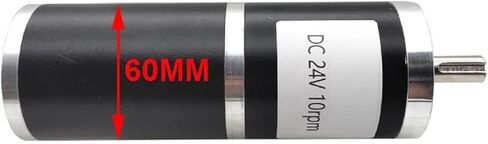 JGB37-3650 DC 24V Planetary Gear Motor, 60mm Diameter, High Torque 2.29-114 kgf.cm, Low Speed Adjustable Reversible with Metal Gears and Pure Copper Coil (12v 30rpm 38kgf.cm) in Saudi Arabia