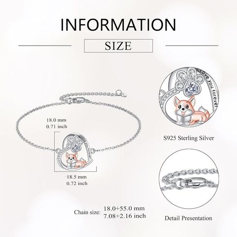 سوار حيوان للنساء 925 ستيرلنج الفضة القط/الدلفين/السلاحف/سوار الحصان هدايا المجوهرات in Kuwait