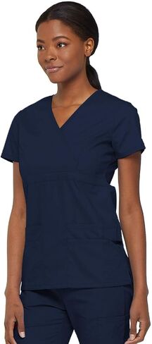 Dickies Gen Flex Women Scrubs Top Mock Wrap 817355 in Saudi Arabia