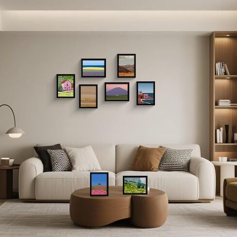 SESEAT 12x18 Picture Frame Black, Display Pictures 11x17 with Mat or 12x18 without Mat, Photo Frames Wall Gallery, 1 Pack in Kuwait