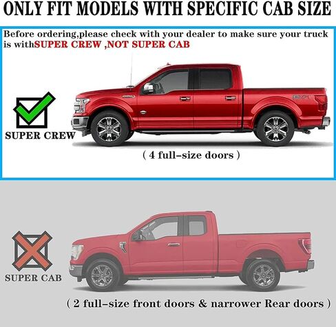 COMNOVA Pair Running Board Nerf Bar Compatible with 15-26 Ford F150 Superduty Crew Cab（4 Full Size Doors） Rocker Slider Side Steps,Width 6 Inches V Style.with OE Style Brackets in Saudi Arabia