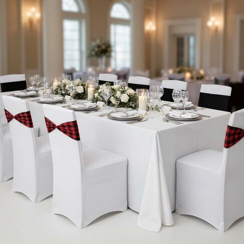 Newwiee Burlap Stretch Chair Sashes Linen Spandex Chair Sashes Dining Rustic Chair Bands Ties for Wedding Dining Banquet Event Party Favor Ceremony Decoration (24 Pieces) in Kuwait
