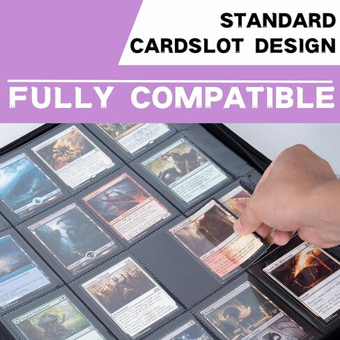 حافظة بطاقات التداول KUOOKING 1000+ جيوب، بطاقة 16 جيبًا متوافقة مع MTG، والبطاقات الرياضية وبطاقات التداول ذات الحجم القياسي الأخرى (أخضر) in Kuwait