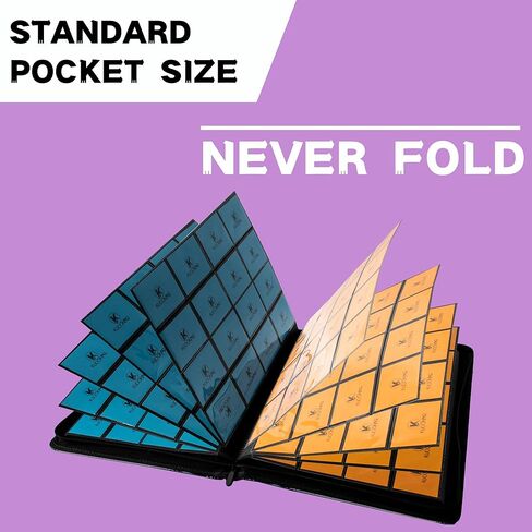 حافظة بطاقات التداول KUOOKING 1000+ جيوب، بطاقة 16 جيبًا متوافقة مع MTG، والبطاقات الرياضية وبطاقات التداول ذات الحجم القياسي الأخرى (أخضر) in Kuwait