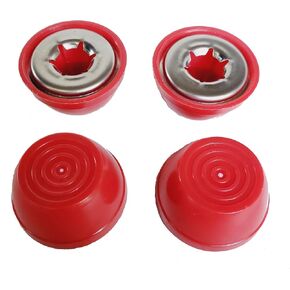 غطاء محور Quadrapoint للعربات البلاستيكية والقابلة للطي ذات العلامة التجارية Red Wagon الشهيرة مقاس 7/16 بوصة أسود (ليس للعربات الخشبية أو الفولاذية) (أسود) in Kuwait