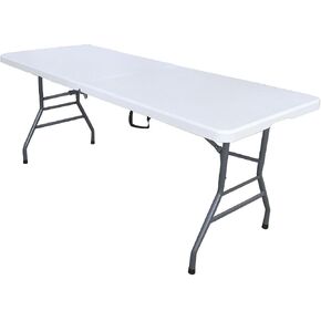 6 Feet Adjustable Height Nesting Folding Table – 24", 29", 36" Countertop Level Foldable Utility Table for Kitchen, Events, Garage, and Workspace - Perfect for Indoor/Outdoor Use in Saudi Arabia