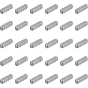 MECCANIXITY 30 Pcs Round Ended Feather Key, 20x6x6mm Carbon Steel Drive Shaft Parallel Keys Keyway Stock Assortment for Mechanical Fasteners Industry in Kuwait