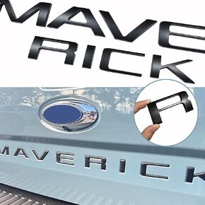 Tailgate Insert Letters Compatible with Maverick 2022 2023 2024 2025 3D Raised Emblem Decals with Strong 3-m Adhesive 251008 Matte Black in Saudi Arabia