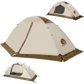 1-Person Backpacking Tent for 4-Season - Winter Waterproof Tent for One Person, Lightweight Camping Tent for Backpacking, Easy Set Up Cold Weather Tent by Underwood Aggregator in Saudi Arabia
