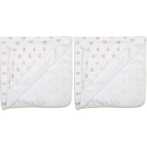 lulujo Hooded Towel Soft Absorbent Cotton Dual Layered Baby Bath Towel with Hood| 40in x 40in| Boho Rainbows in Kuwait