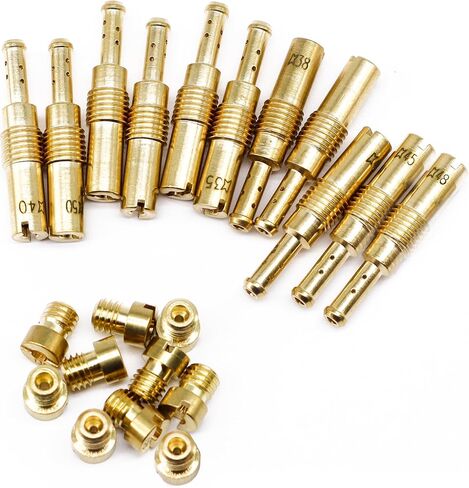 16PCS Carburetor Main Jet Kits # 88 90 95 98 100 105 110 115 120 125 130 135 140 145 150 155, Compatible with Mikuni VM22 VM24 VM26 125CC 150CC 200CC 250CC Carb, Compatible with Powersports in Saudi Arabia