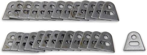 Window Mounting Tabs | Chassis Tab 3/16 in Mounting Hole 0.070 in Thick 0.900 in Tall | Steel Natural Window Mount | Set of 25 in Saudi Arabia