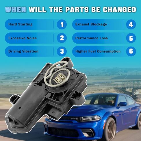 68239269 Active Exhaust Valve Actuator Compatible with 2015-2023 Dodge Charger and Challenger 5.7L 6.2L 6.4L, 2023 Chrysler 300C 6.4L Replace# 68239269 68239269AB 68239269AC in Saudi Arabia