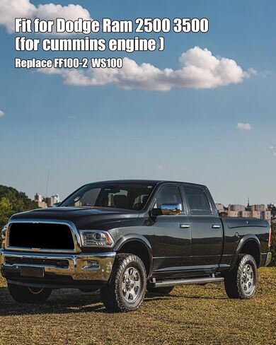 فلتر الوقود وفلتر فاصل المياه يحل محل FF100-2 WS100، مناسب لدودج رام 2500 3500 Powerstroke Cummins Duramax Diesel، 4 قطع in Saudi Arabia