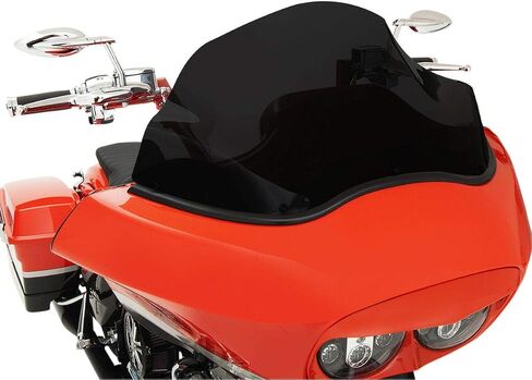 XMT-MOTO 9.5" Wave Windshield Windscreen Fit For Harley Road Glide FLTR FLTRX 1989-2013 Black in Saudi Arabia