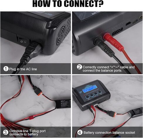 LiPo Battery Charger, 150W 10A RC Balance Fast Battery Charger Discharger for 1S-6S LiPo/Li-ion/Life/LiHV Battery 1-15S NiMH/NiCD PB Smart Batteries RC Car Drone in Kuwait