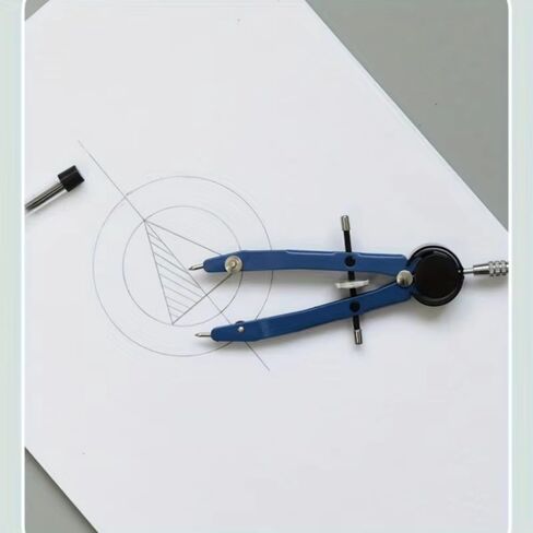 Simple Pratical Pfofessional Metal Compass Set with Lead core Math Geometry Circle Drawing Tools Office Supplies Stationery Gift in Saudi Arabia