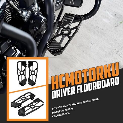 أوتاد قدم للسائق والراكب على الأرض مناسبة لدراجة Harley Touring Dyna FLD CVO Street Glide Electra Glide Road King Road Glide Trike Ultra Limited باللون الأحمر in Saudi Arabia