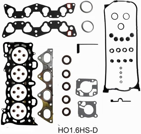 ReRing Kit w/Full Gasket Set Rings Bearings FITS: 1992-1995 Honda Civic Del Sol 1.6L SOHC L4 D16Z6 VTEC in Saudi Arabia