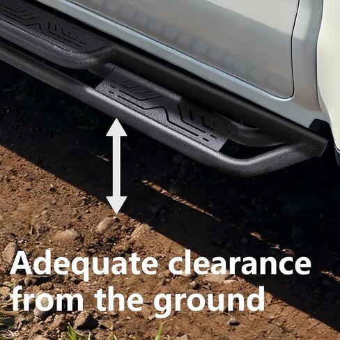 Running Boards Compatible with 2018-2025 Jeep Wrangler JL 4 Doors, Black Heavy Duty Carbon Side Steps Rails Round Tube Nerf Bars in Saudi Arabia