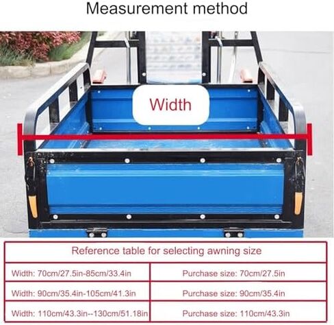 Premium Waterproof Trike Cover for Electric Tricycles & 3-Wheel Motorcycles - Outdoor/Indoor Storage, Durable Canopy (Red, 90cm/35.4in) in Saudi Arabia