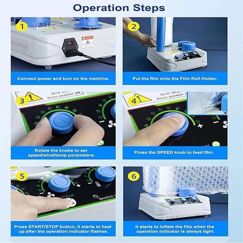 Portable Air Cushion Machine – Multifunctional Air Pillow Packaging Maker, 10m/min Inflator with 3 Adjustable Functions for Efficient Shipping & Packing Supplies in Saudi Arabia