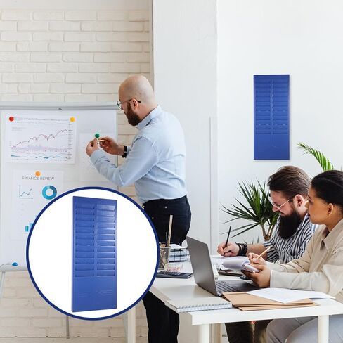 ABOOFAN Wall-Mounted Cards Holder Rack Retractable Attendance Card Storage Shelf Sturdy Material for Office Classroom Kitchen Organization and Classification Random Color in Saudi Arabia