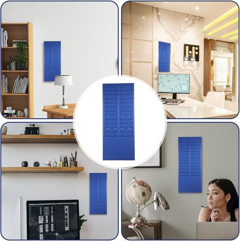 ABOOFAN Wall-Mounted Cards Holder Rack Retractable Attendance Card Storage Shelf Sturdy Material for Office Classroom Kitchen Organization and Classification Random Color in Saudi Arabia