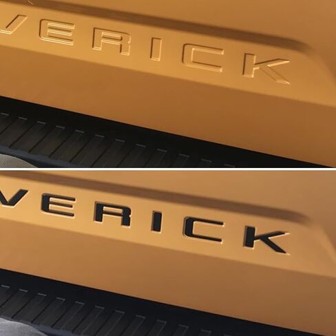 أحرف إدراج الباب الخلفي متوافقة مع Maverick 2022 2023 2024 2025 شارات شعار مرتفعة ثلاثية الأبعاد مع لاصق قوي 3 أمتار 251008 أسود مطفي in Saudi Arabia