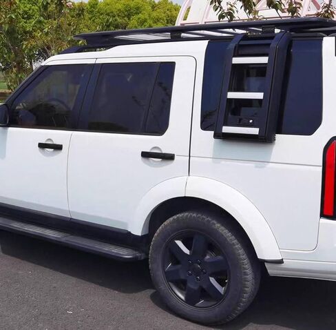 Side Window Roof Steps Ladder Fits for Land Rover Discovery 4 LR4 L319 2009–2016 Accessories Foldable Liftable Black in Saudi Arabia
