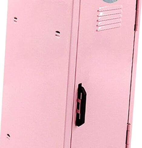 Small Makeup Storage Cabinet, Vertical File Cabinet with A Lock Cute Organizer Box for Cotton Pad Makeup Brush Hallway Living Room Bedroom, Purple in Saudi Arabia