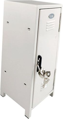 Small Makeup Storage Cabinet, Vertical File Cabinet with A Lock Cute Organizer Box for Cotton Pad Makeup Brush Hallway Living Room Bedroom, Purple in Saudi Arabia