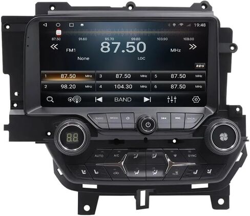 ستيريو سيارة 9.3 بوصة لسيارة شيفروليه كامارو C7 2013 2014 2015 2016 2017 2018 2019 Android 14 IPS Screen GPS Navigation Radio with Carplay Android Auto Bluetooth SWC DSP RDS 4G WiFi(8+256GB) in Kuwait