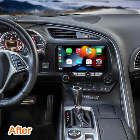 ستيريو سيارة 9.3 بوصة لسيارة شيفروليه كامارو C7 2013 2014 2015 2016 2017 2018 2019 Android 14 IPS Screen GPS Navigation Radio with Carplay Android Auto Bluetooth SWC DSP RDS 4G WiFi(8+256GB) in Kuwait