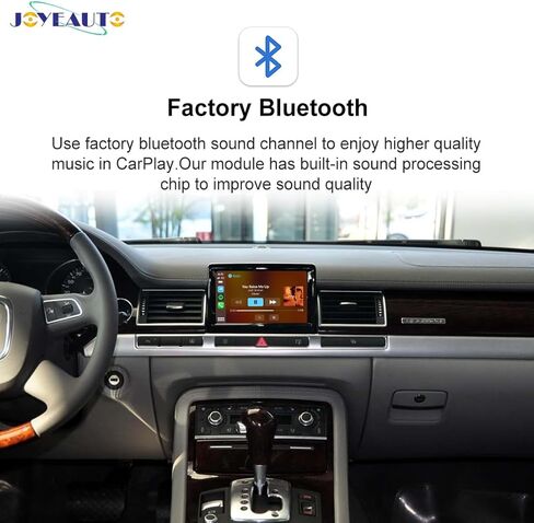 صندوق استقبال وحدة Carplay Android Auto اللاسلكي لسيارة Audi MMI 2G 2G 2003-2009، تحديث الشاشة الأصلي، وحدة فك ترميز مجموعة Carplay التحديثية، دعم USB Play Mirrorlink، الكاميرا in Kuwait