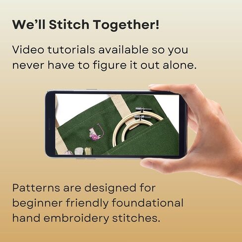 Stick and Stitch Embroidery Patterns, Floral/Alphabet Designs, Water Soluble Embroidery Stabilizer Transfer Paper, Beginner Hand Embroidery Kit for Gifts (Floral / 3 Pages) in Saudi Arabia