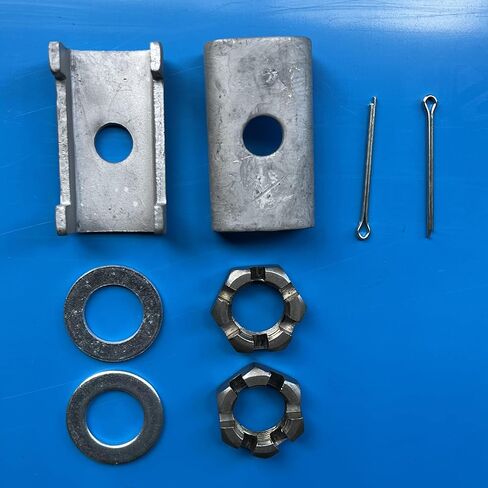 محور مقطورة القارب 49 1/2 "وجه المحور 2" مربع مجلفن بالغمس الساخن 2500 رطل مع الأجهزة in Kuwait